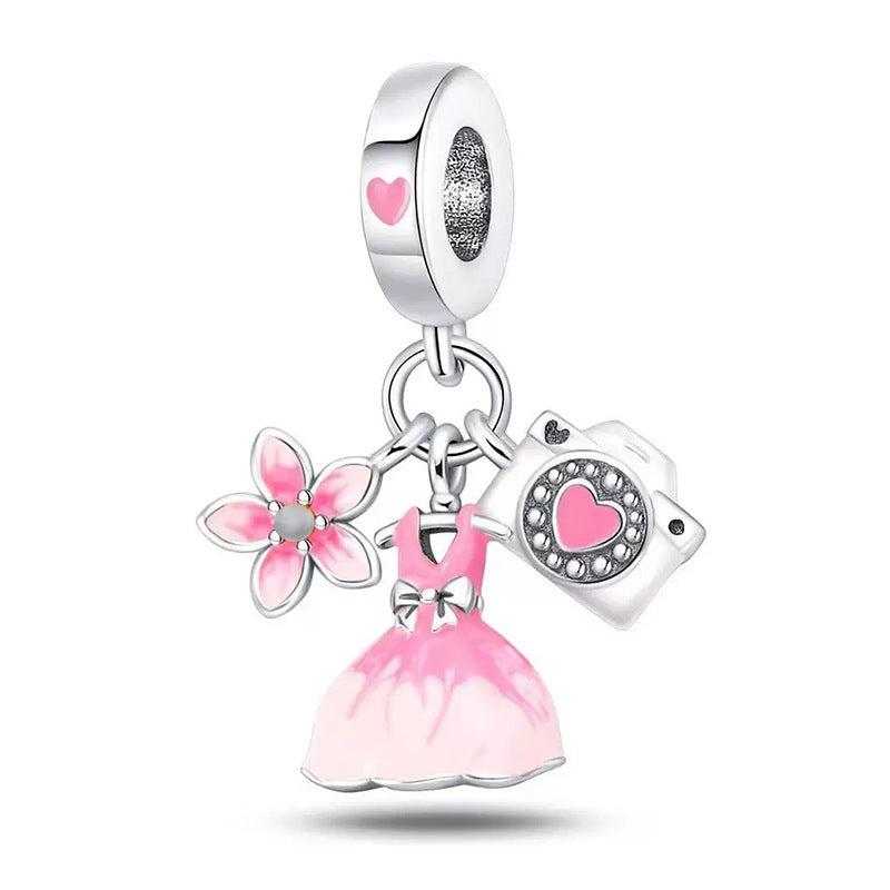 Electroplated Silver Cartoon Charm Beads For DIY Bracelets And Necklaces – view 32