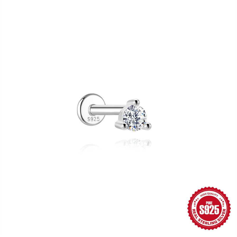 Octagram Bowknot Horse-eye Moissanite Stud Earrings – view 6
