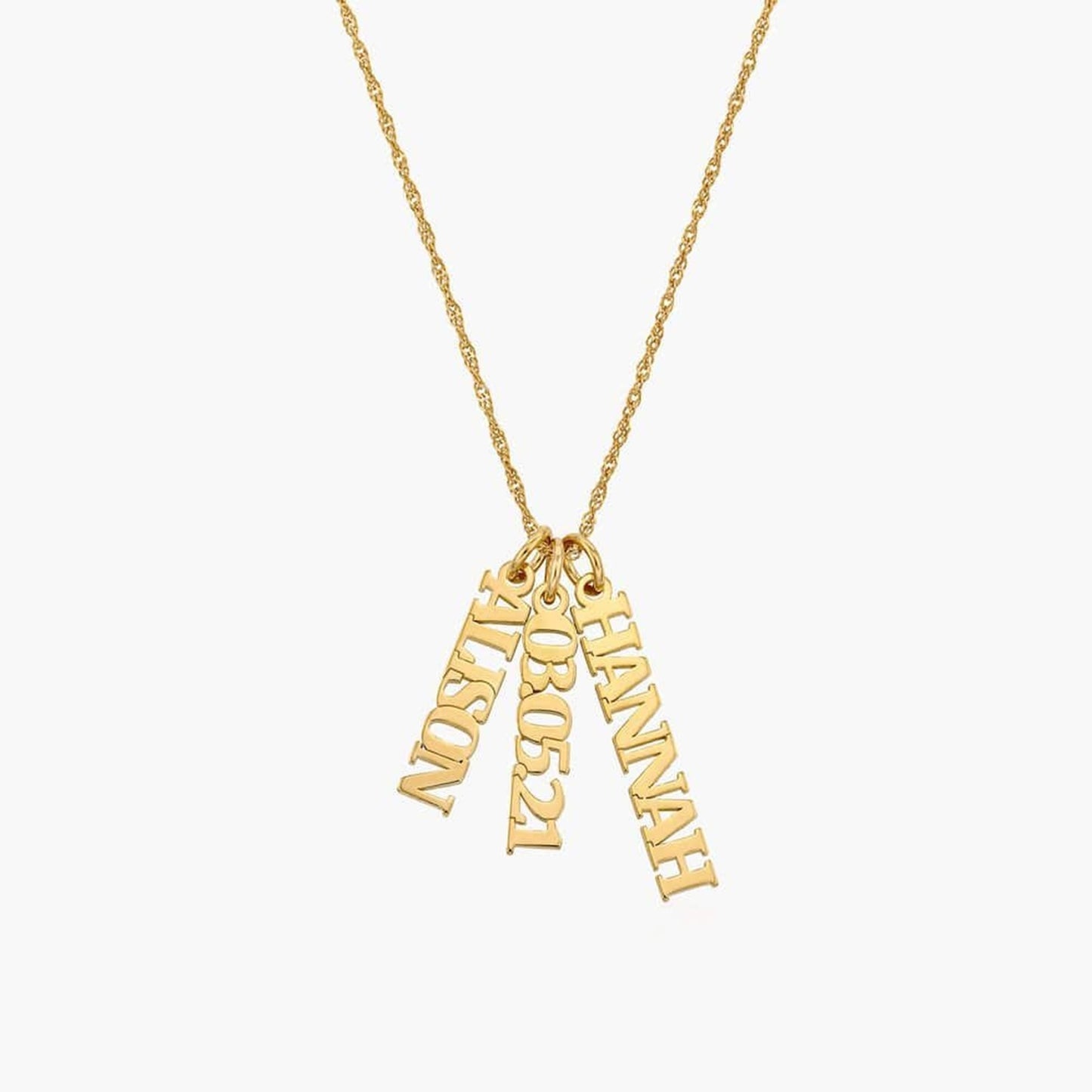 Personalized Necklace With Mother's Day Name Carving – view 6