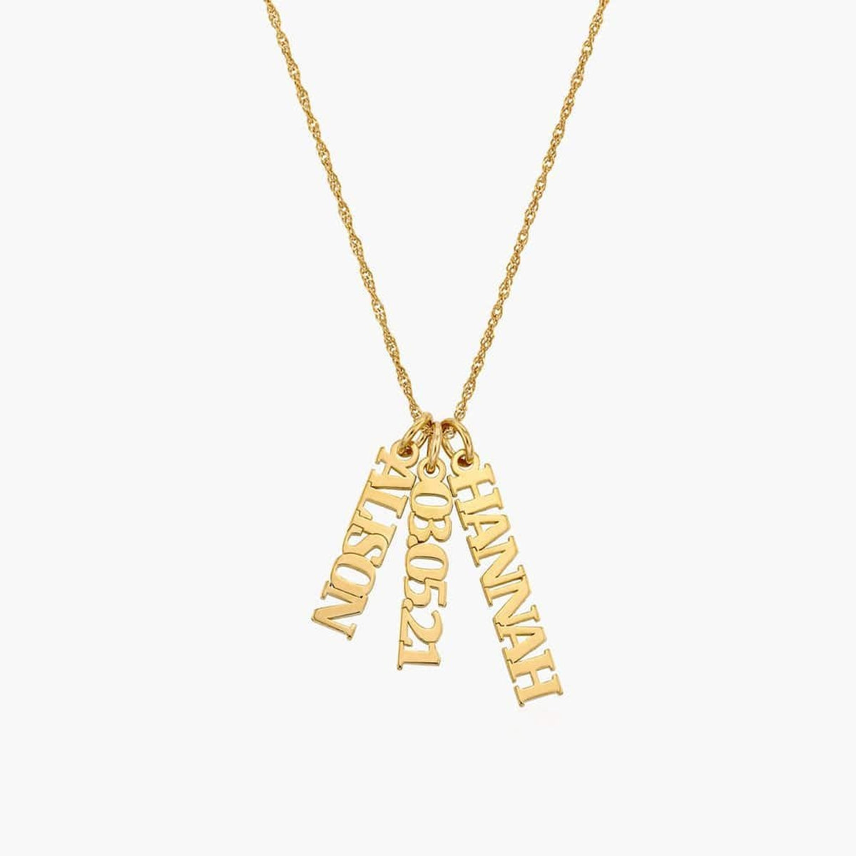 Personalized Necklace With Mother's Day Name Carving – view 6