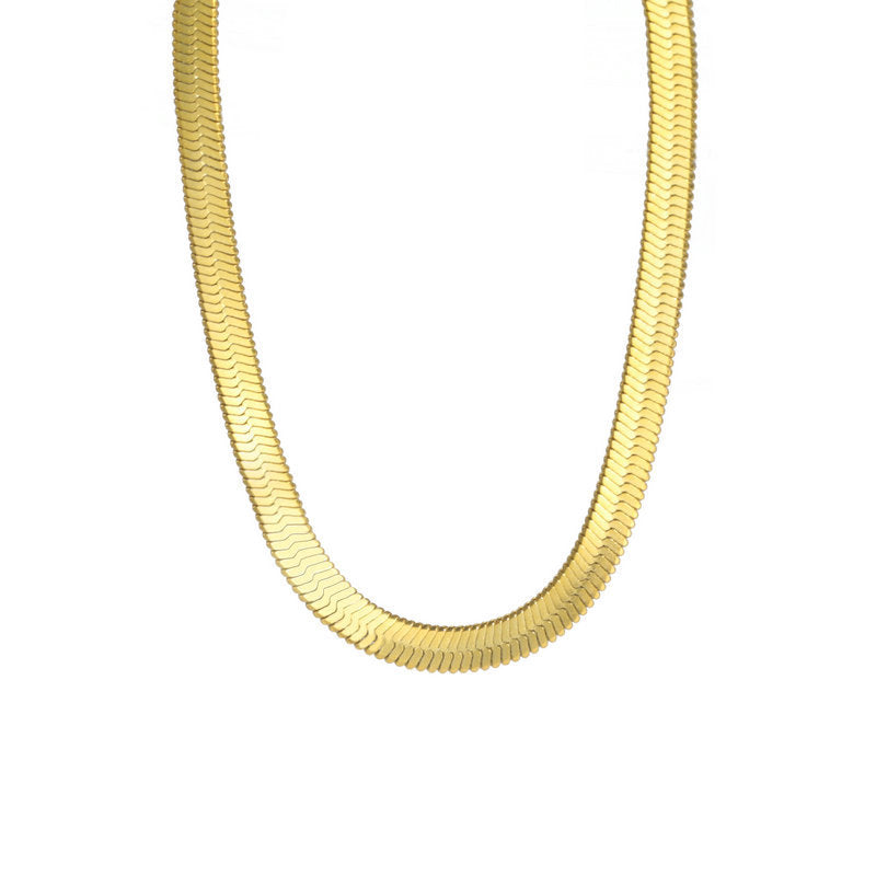 Stainless Steel Snake Chain Necklace – view 7