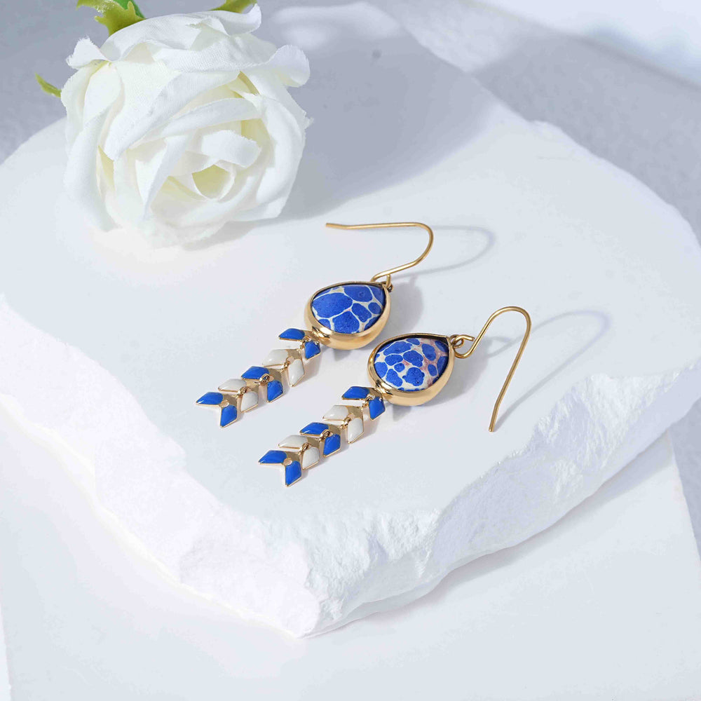 Retro Bohemian Wheat-ear Tassel Ear Hooks – view 2