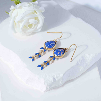 Retro Bohemian Wheat-ear Tassel Ear Hooks – view 2