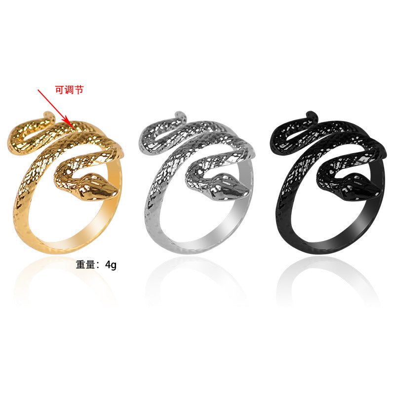 Vintage Punk-style Bold Mens Ring Open-ended And Adjustable – view 4