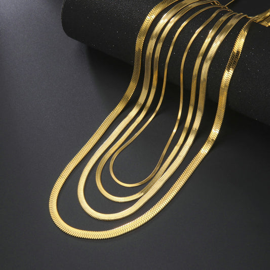 Stainless Steel Snake Chain Necklace