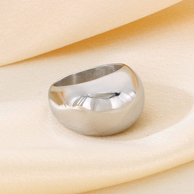 Exaggerated 18k Gold-plated Titanium Steel Ring For Men And Women – view 8
