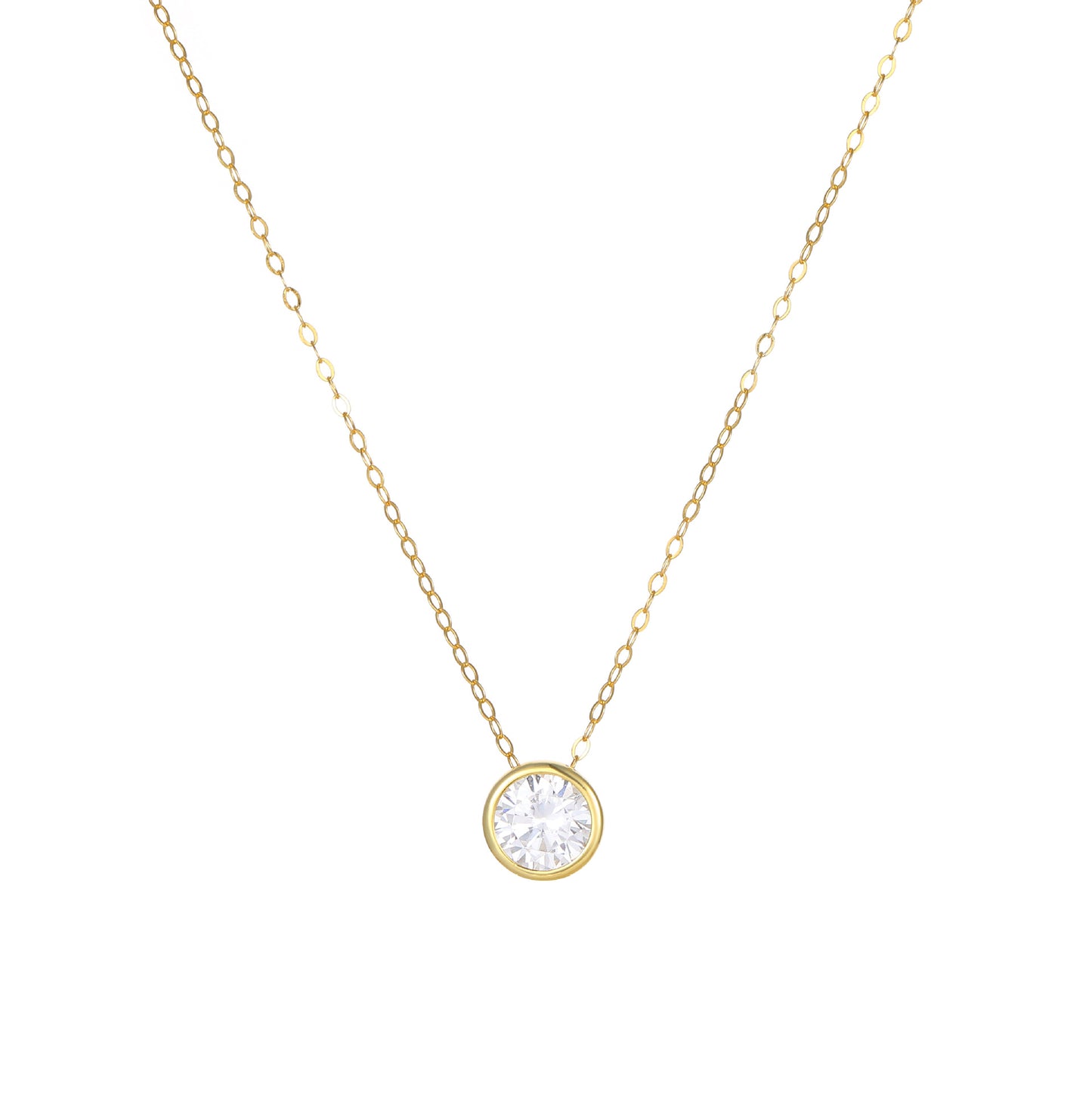 Classic Bubble Minimalist Necklace – S925, 18K Gold Plated – view 6